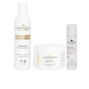 Kit Keratina Shampoo Mascara Spray La Puissance